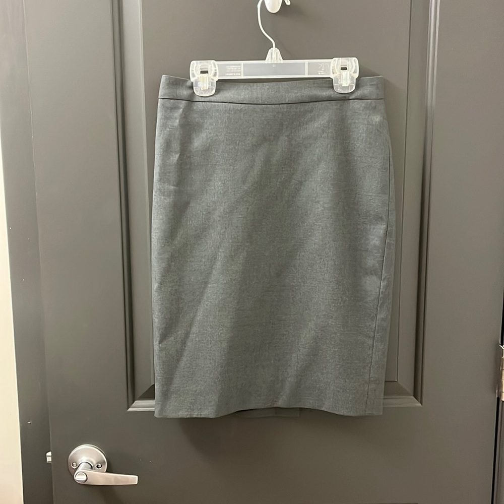 J. Crew Grey Pencil Skirt